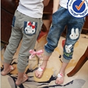 Image de 2013 new arrival fashion design 100 cotton fashion child jeans pants CP007