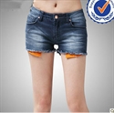 2013 new arrival fashion design 100 cotton fashion lady jeans shorts JS009