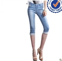 2013 new arrival fashion design 100 cotton fashion lady capri jeans LC001