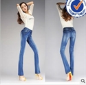 2013 new arrival fashion design wholesale flare jeans for woman FL0010