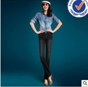 2013 new arrival fashion design 100 cotton fashion lady straight jeans LS009