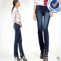 2013 new arrival fashion design 100 cotton fashion lady straight jeans LS005