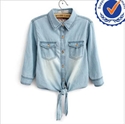 Image de 2013 new arrival fashion design 100 cotton fashion lady jeans blouses jeans,jeans wear,girl jeans tops JW009