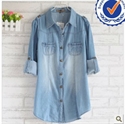 Picture of 2013 new arrival fashion design jeans lady blouses LW006
