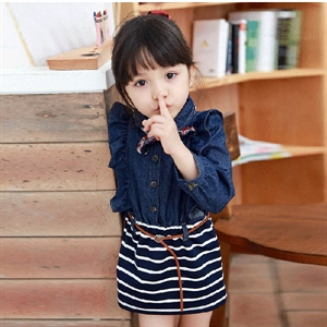 Picture of jeans dress for child G89