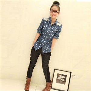 Picture of fashion jeans shirts for girl G75