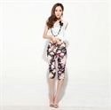 Picture of capri jeans pants with flower printing G68