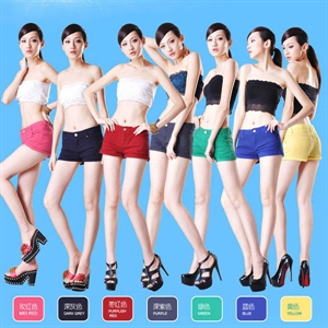 Picture of jeans colour shorts,six colours for choose G13