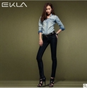 Image de black colour fashion design for 2013 lady jeans wholesale price