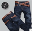 Picture of new design with leather pocket 2013 fashion men latest design jeans pants