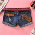 Picture of pocket design jeans short for lady JS010