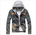 Picture of men jeans coat with cat MW011