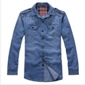 Image de blue jeans coat for men MW008