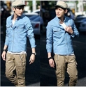 Image de hot sale men jeans shirts for autumn season MW004