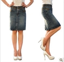 Picture of middle long jeans skirts LS007
