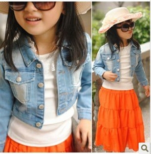 Picture of short jeans clothes for for little girl CG004
