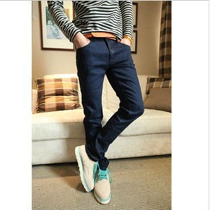 Image de dark blue men slim jeans MK009