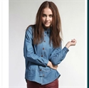 Picture of long denim shirts for Euro Style WW009