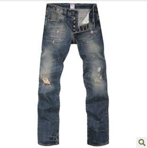 Picture of fashion washing hole washing men straight jeans MS005