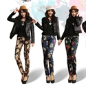 winter season low waist floral lady jeans FW005