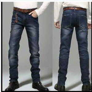 Picture of 2012 new design fashinable straight men jean pants with perfect wash, can be customized ms-003