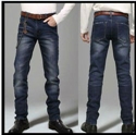 Picture of 2012 new design fashinable straight men jean pants with perfect wash, can be customized ms-003