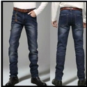 2012 new design fashinable straight men jean pants with perfect wash, can be customized ms-003 の画像