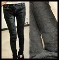 Image de 2012 new design fashinable woman jean with fashion design, can be customized WL-017