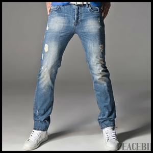 Picture of 2012 new design fashinable slim men fashion jean with perfect wash, can be customized