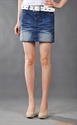 Classic blue slim demin skirt