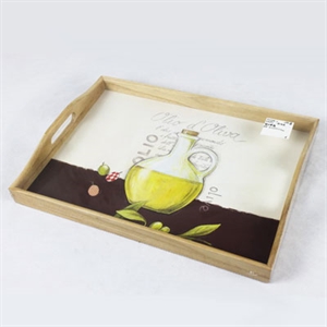 small wooden tray の画像