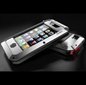 Picture of Silver Metal Armored Durable Heavy Duty iPhone 4S Protective Cases with Logo Printing