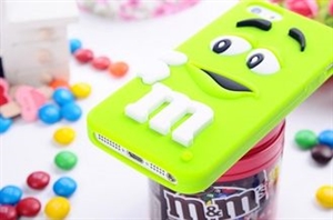 Image de 3D Cute MM Rainbow Bean Marble Chocolate Silicone Case For IPhone 4 / IPhone 5S