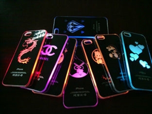 Popular Nice designs LED calling lightning flash for iphone 5 case の画像