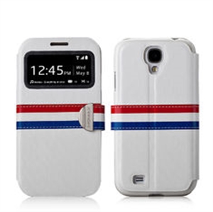 Picture of Luxury France Style S View Leather Stand Cover Case For Galaxy S4 I9500