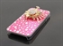 Picture of Personalized Jeweled Peafowl Flower Diamond Apple Bling Bling iPhone 4 4s Cases Back Cover