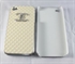 Image de Chanel brand plating PC border leather PU cover for iphone4 4s