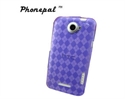 Lovely tartan TPU mobilephone accessoreis HTC protective case covers for HTC G6 one X の画像