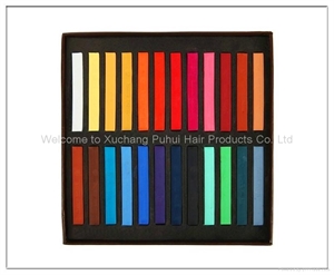 Picture of colorful hair chalk for the beauty