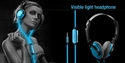 Picture of Visible Light Headphone With The Music Rhythm