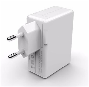 Image de 24W 3 Port USB Quick Charge 2.0 Wall Charger (1-Port QC2.0 + 2-Port 2.4A), for mobile phone, Tablet