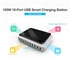 [PowerPort 105W/2.4A Max]10-Port Fast Charger USB Wall / Desktop Multi-Port Charging Station for Apple iPad Pro/ mini/Air, iPhone, Galaxy, Nexus,LG, Tablet PC