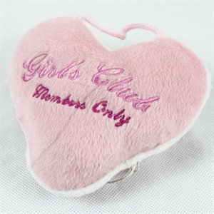 Pink heart-shaped doorbell bag