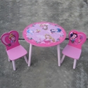 Image de Princess Wooden table and 2 chairs Set