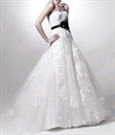 S611 Hot Sale Graceful Sweetheart Mermaid Sash Lace Bridal GownS611 の画像