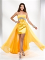 Picture of P5696 2012 Hot Sale Custom Made Yellow Beaded Wedding Evening Party GownP5696