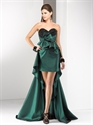 Picture of P5626 2012 Latest Custom Made Backless green pleated Wedding Evening Party GownP5626