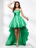 P1637 2012 Latest Custom Made green ruffle wedding evening party GownP1637 の画像