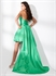 P1637 2012 Latest Custom Made green ruffle wedding evening party GownP1637 の画像