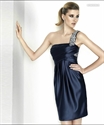 Image de LE33 2012 New Fashion Custom Made One Shoulder Pleated Sheath Mini Party DressLE33